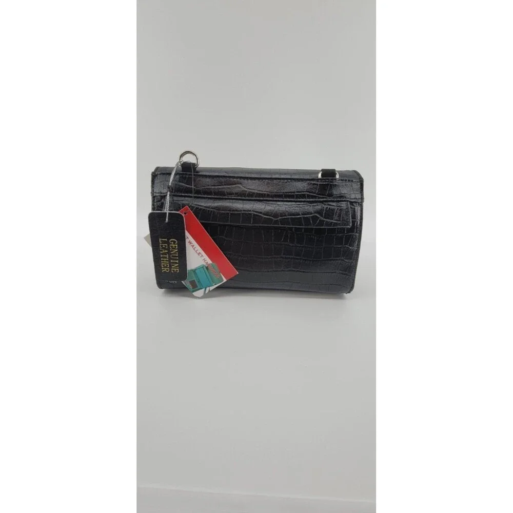 Womens Flip-Out Leather Wallet /Clutch DePalma Enterprises NWT